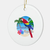 Tropische Dominicaanse Republiek Keramisch Ornament (Links)