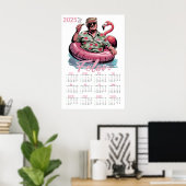 Tropische Donald Trump Felon 2025 Kalender Poster (Thuiskantoor)