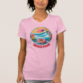 Tropische Donut Beach Eten Bewerkbaar T-shirt (Voorkant)