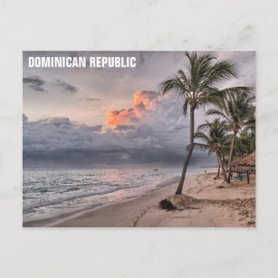 Tropische doorreisfoto Dominicaanse Republiek Briefkaart