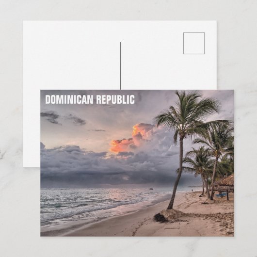 Tropische doorreisfoto Dominicaanse Republiek Briefkaart (Voorkant / Achterkant)