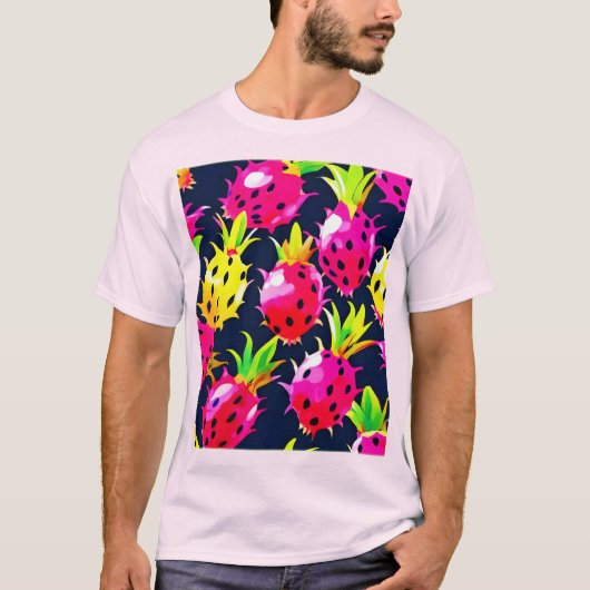 Tropische Dragon Fruit Fiesta T-shirt (Voorkant)