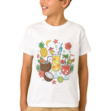 Tropische Dranken – Cute Summer Cocktail Boy T-Shi