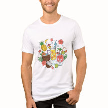 Tropische Dranken – Cute Zomer Cocktail Mannen T-S