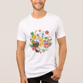 Tropische Dranken – Cute Zomer Cocktail Mannen T-S Tri-Blend Shirt