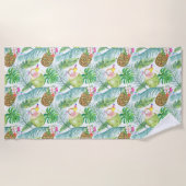 Tropische Dranken Strandhanddoek Strandlaken (Voorkant)