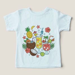 Tropische Dranken Zomer Cocktail Peuter T-Shirt