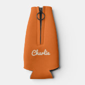 Tropische Drink aangepaste naam flessenkoeler Flesjeskoeler (Achterkant)