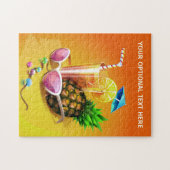Tropische Drink aangepaste tekstpuzzel Legpuzzel (Horizontaal)