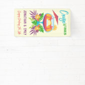 Tropische Drink cruise Vibes Cruise Deurmarkering Spandoek (Insitu)