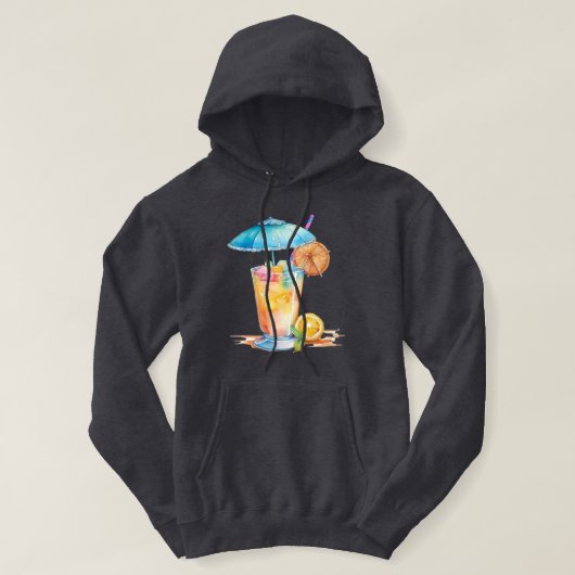 Tropische Drink Hooded Sweatshirt (Design voorkant)