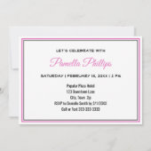 Tropische Drink Paraplu's 55e Verjaardagsuitnodigi Kaart (Achterkant)