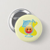 Tropische Drink Ronde Button 5,7 Cm (Voorkant /achterkant)