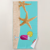 Tropische drink stervishanddoek strandlaken (Voorkant)