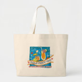 Tropische Drinken Bachelorette Bash Grote Tote Bag (Voorkant)