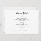 Tropische Drinken Bachelorette reisroute Kaart (Achterkant)