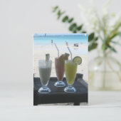 Tropische drinken briefkaart (Staand voorkant)