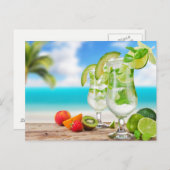Tropische Drinken Briefkaart (Voorkant / Achterkant)