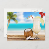 Tropische Drinken Briefkaart (Voorkant / Achterkant)