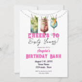 Tropische Drinken juichen 60 jaar volwassen verjaa Kaart (Voorkant)