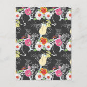 Tropische Drinken met dieren Briefkaart (Voorkant)