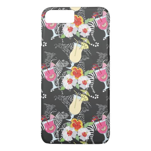 Tropische Drinken met dieren Case-Mate iPhone Case (Achterkant)