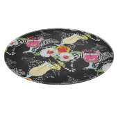 Tropische Drinken met dieren Snijplank (Hoek)