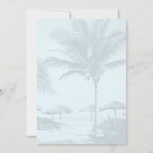 Tropische Drinken Uitnodiging voor een verjaardags (Achterkant)