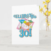 Tropische Drinken vieren 30 Kaart (Gele Bloem)