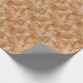 Tropische droge handpalmen: waterverf boho. cadeaupapier (Hoek)