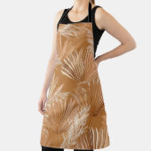 Tropische droge handpalmen: waterverf boho. schort (Insitu)