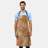 Tropische droge handpalmen: waterverf boho. schort (Gedragen)