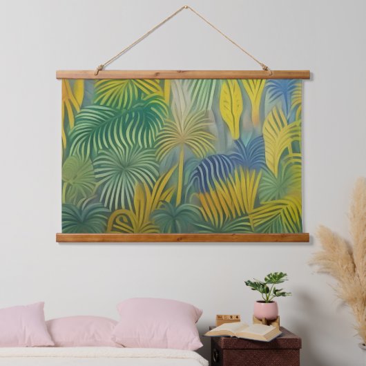Tropische dromen abstractie hangend wandkleed (Slaapkamer)
