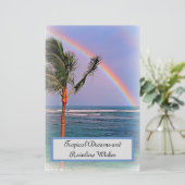 Tropische dromen briefpapier (Staand voorkant)