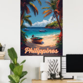 Tropische dromen:  Filipijnen Poster (Thuiskantoor)