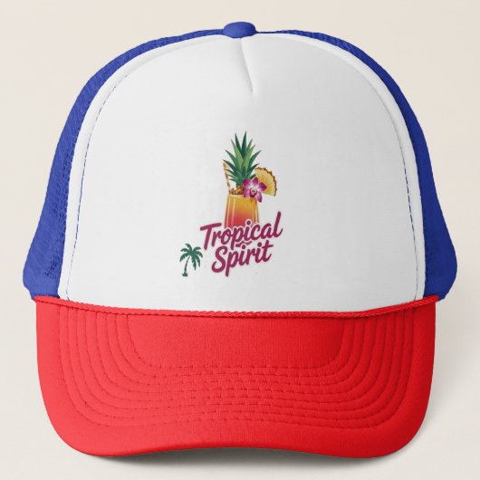 Tropische Dromen Trucker Pet (Voorkant)