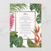 Tropische droom menu (Voorkant)