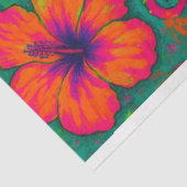 Tropische droom - Neon Octopus Decoupage Papier | (Detail)