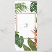 Tropische droom programmakaart (Achterkant)