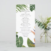 Tropische droom programmakaart (Staand voorkant)