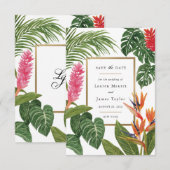 Tropische droom save the date (Voorkant / Achterkant)