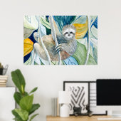 Tropische druk op het Sloteiland Rain Forest Poster (Thuiskantoor)