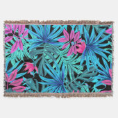 Tropische druppeltjes levendige kleuren dragen een deken (Voorkant)