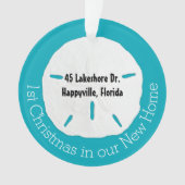 Tropische Eerste Kerstmis Nieuwe Stand Dollar Ornament (voorkant)