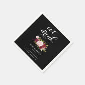 Tropische Eet Drink We zijn getrouwd Servet (Hoek)