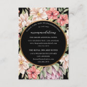 Tropische Eiland Pastel Bloemige Accommodaties Informatiekaartje (Voorkant)