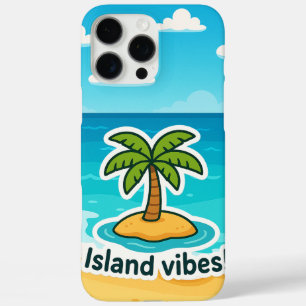 Tropische Eiland Sfeer Palmboom Sticker iPhone 16 Pro Max Hoesje