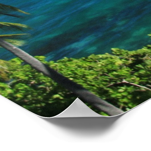 Tropische eilanddruk poster (Hoek)