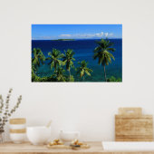 Tropische eilanddruk poster (Keuken)