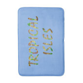 Tropische eilanden - bruin badmat (Voorkant Verticaal)